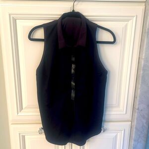 Lululemon black golf polo tank size 12 vintage